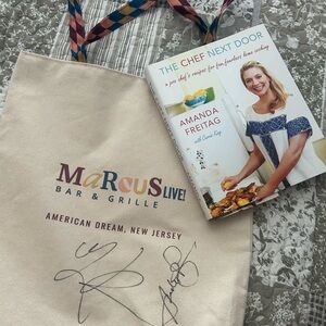 Cookbook by Celebrity Chef : Amanda Freitag (autographed) and signed tote bag